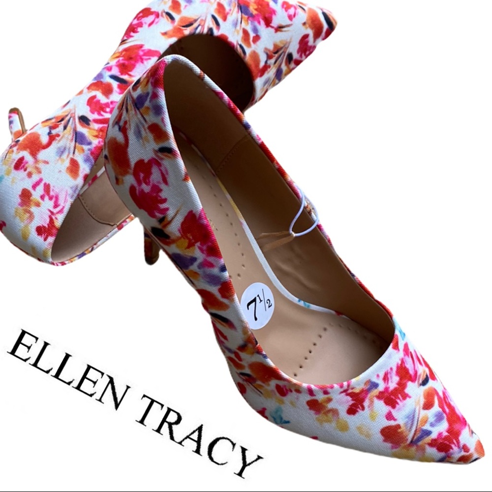 🔴Flash Sale Ellen Tracy Floral Heels